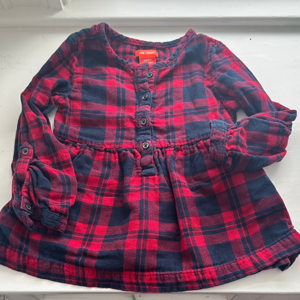Joe Fresh Plaid Flannel Tunic